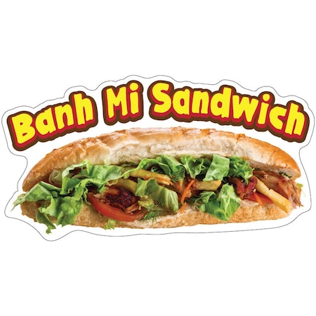 Banh Mi Sandwich Decal Concession Stand Food Truck Sticker